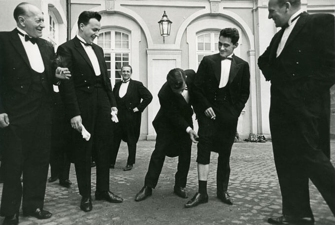 Staff of castel Bruhl, Bonn, W. Germany