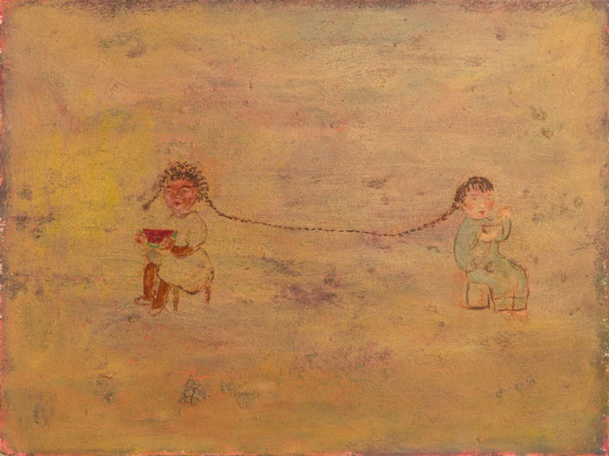 African American and Chinese American Girls Eating